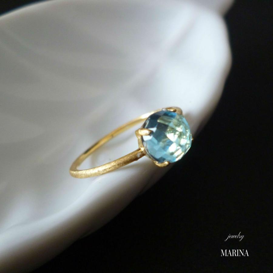 Candy - blue topaz ring｜resortiara｜04