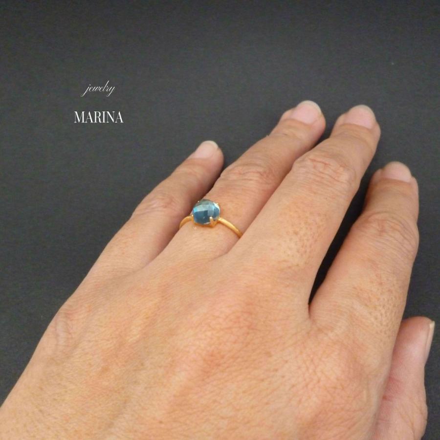 Candy - blue topaz ring｜resortiara｜05