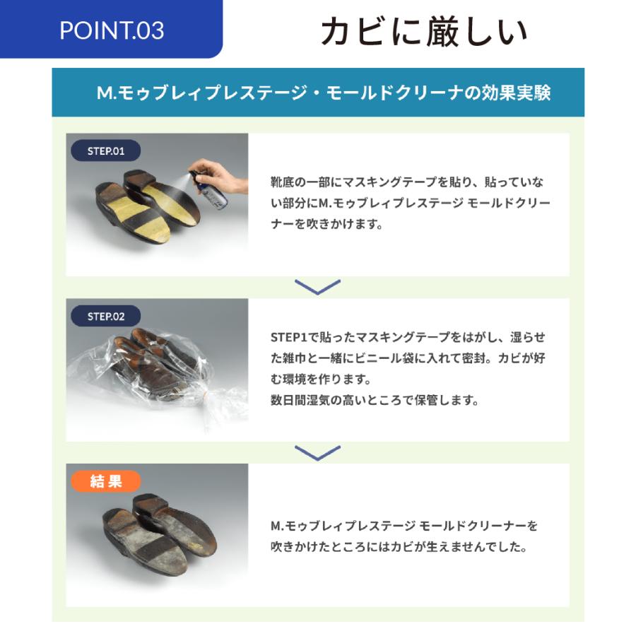 カビ除去 予防 M.MOWBRAY PRESTIGIO モールドクリーナー 革靴 手入れ 防カビ 梅雨対策対象商品 | M.MOWBRAY | 09