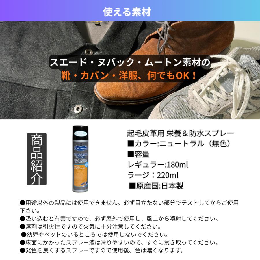 M.MOWBRAY 革靴 手入れ スエードカラーフレッシュ 起毛 ヌバック