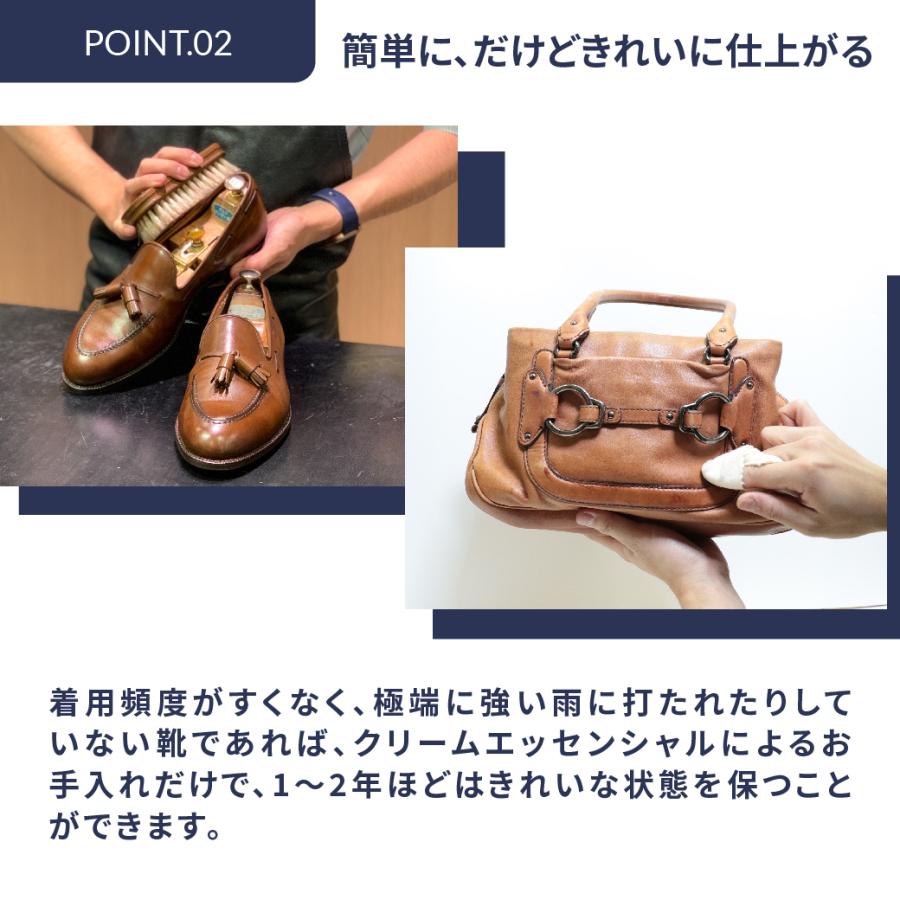 皮革用ローション/ 靴磨き M.MOWBRAY PRESTIGIO クリームエッセンシャル 汚れ落とし ツヤ出し 保革｜resources-shoecare｜04