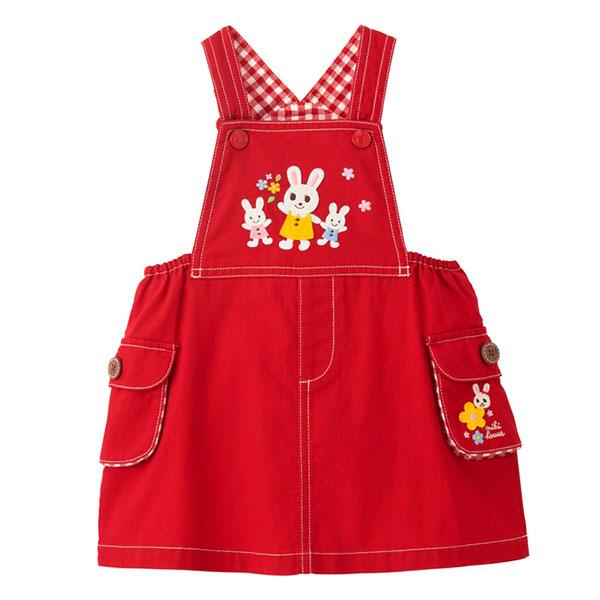 ミキハウス☆新品☆うさこちゃん☆ ジャンバースカート☆80〜90 MIKI HOUSE ○取り寄せ商品○ミキハウス mikihouse ジャンパー