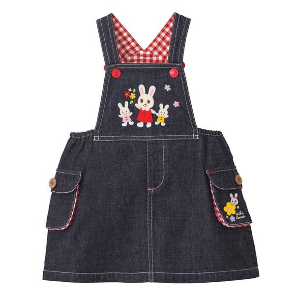 ミキハウス☆新品☆うさこちゃん☆ ジャンバースカート☆80〜90 MIKI HOUSE ○取り寄せ商品○ミキハウス mikihouse ジャンパー
