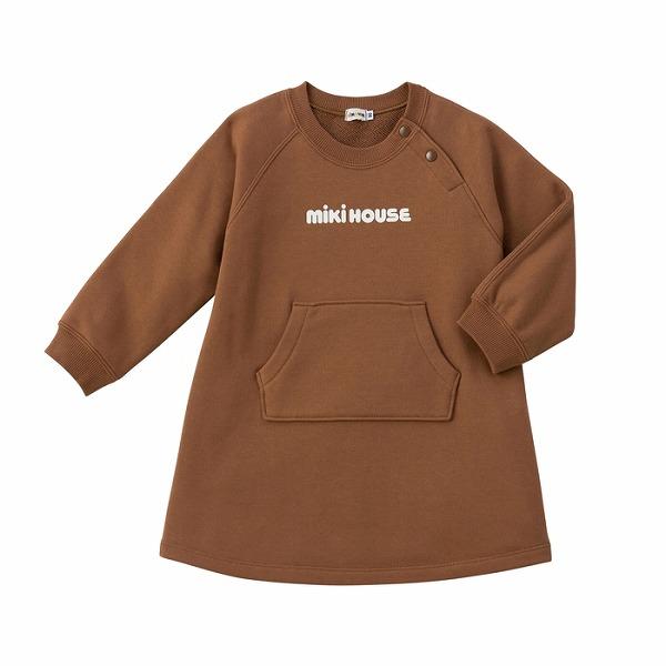 MIKI HOUSE（ミキハウス） バックロゴ ワンピース 裏毛 スウェット