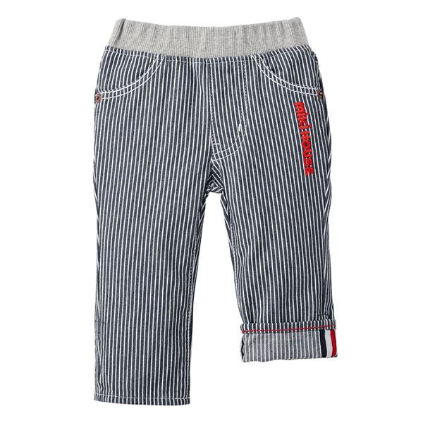 Miki House 刺繍入りパンツ 80cm MIKI HOUSE ○取り寄せ商品○ミキハウス mikihouse 縦ロゴ 刺繍