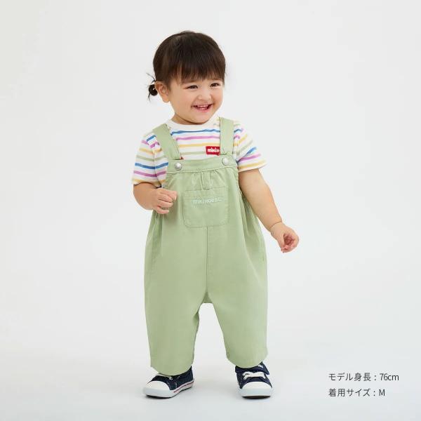 MIKI HOUSE（ミキハウス） 6分丈 オーバーオール S(70-80cm) M(80 