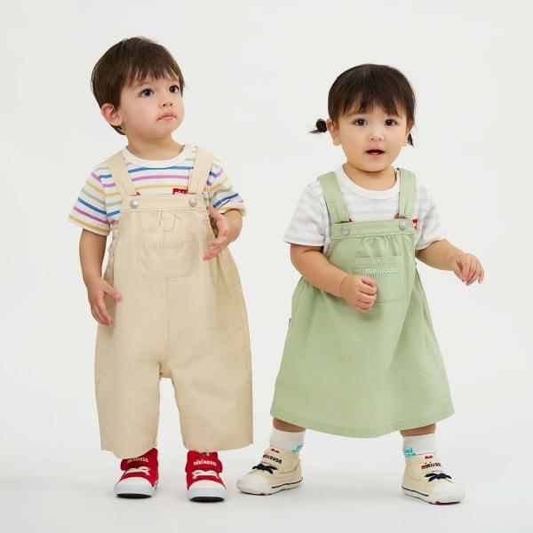 MIKI HOUSE（ミキハウス） 6分丈 オーバーオール S(70-80cm) M(80