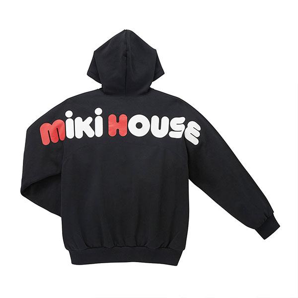 ミキハウス mikihouse バックロゴパーカー 大人用 長袖 スウェット S MIKI HOUSE（ミキハウス） ○取り寄せ商品○ミキハウス バックロゴ