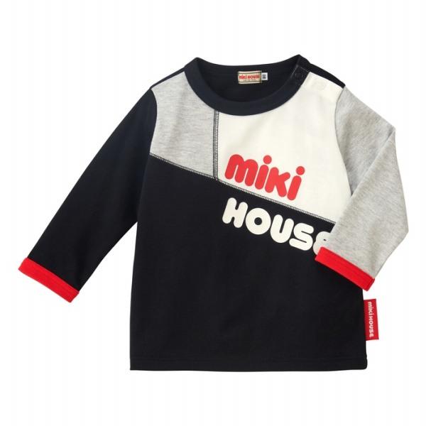 MIKI HOUSE（ミキハウス） ○30％OFFセール○ミキハウス ロゴ 長袖T