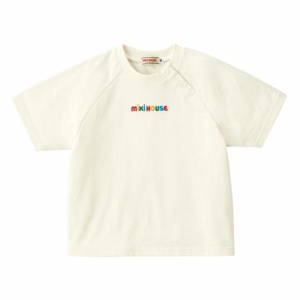 新品　ミキハウス　親子お揃い　半袖 ロゴ　Tシャツ　80 M MIKI HOUSE（ミキハウス） バック ロゴ半袖 Tシャツ(80・90・100・110