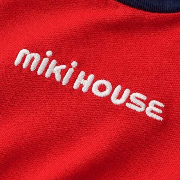 新品　ミキハウス　親子お揃い　半袖 ロゴ　Tシャツ　80 M MIKI HOUSE（ミキハウス） バック ロゴ半袖 Tシャツ(80・90・100・110