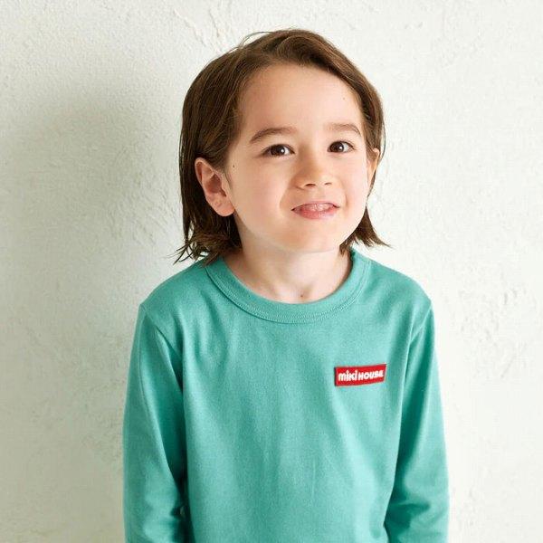 MIKI HOUSE（ミキハウス） ロゴ シンプル 長袖Tシャツ（90・100・110