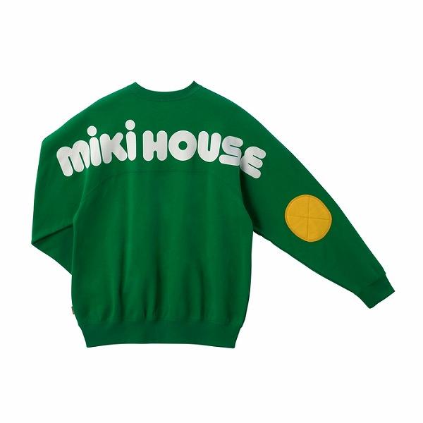 MIKI HOUSE ミキハウス mikihouse バックロゴトレーナー 大人用 MIKI HOUSE ミキハウス mikihouse バックロゴトレーナー 大人用