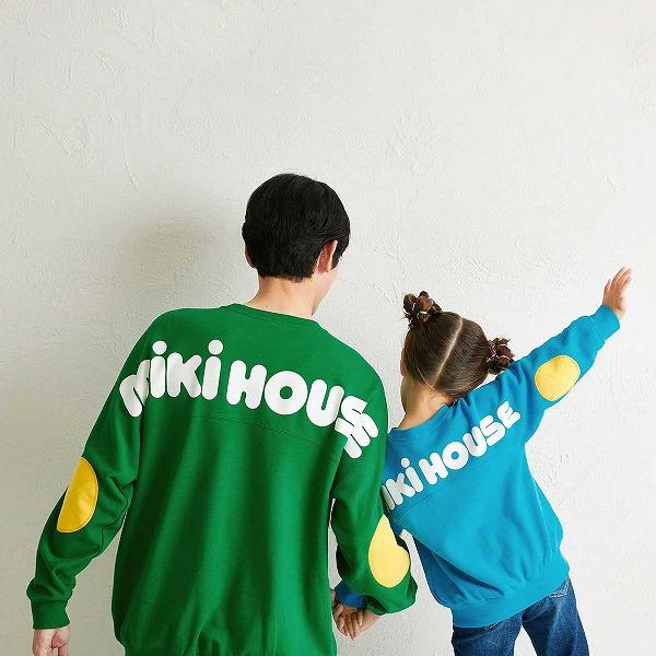 MIKI HOUSE ミキハウス mikihouse バックロゴトレーナー 大人用 MIKI HOUSE ミキハウス mikihouse バックロゴトレーナー 大人用