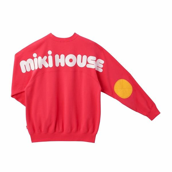 MIKI HOUSE ミキハウス mikihouse バックロゴトレーナー 大人用 MIKI HOUSE ミキハウス mikihouse バックロゴトレーナー 大人用