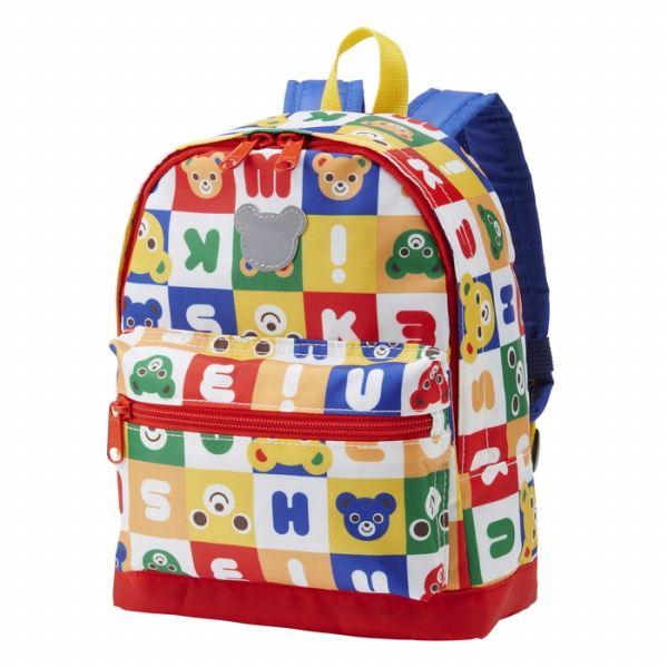 MIKI HOUSE（ミキハウス） パズルブロック リュック 総柄 ロゴ