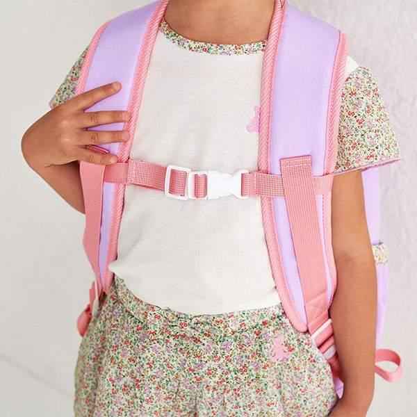 ●取り寄せ商品●ミキハウス　mikihouse　リュック(18Ｌ)18リットル　子ども用　女の子　高学年　リュックサック　花柄　ラベンダー　大容量_3