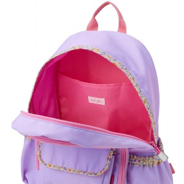 ●取り寄せ商品●ミキハウス　mikihouse　リュック(18Ｌ)18リットル　子ども用　女の子　高学年　リュックサック　花柄　ラベンダー　大容量_9