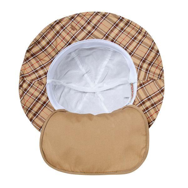 ミキハウス mikihouse 日よけ付き ハット 帽子 ( 46cm 48cm 50cm ）ベビー 赤ちゃん 幼児   女の子 男の子 0歳 １歳 ２歳 ３歳 UVカット 綿100％の画像