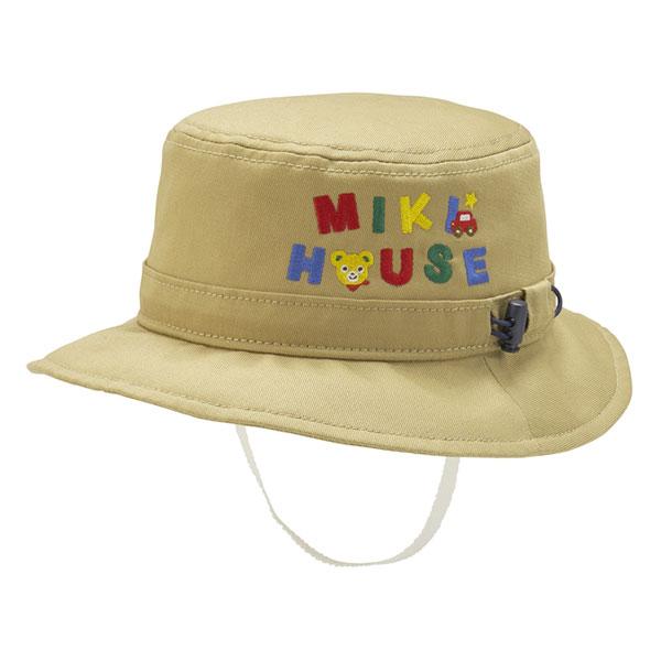 ●取り寄せ商品●ミキハウス mikihouse 日よけ付き 帽子 ハット（ 46cm 48cm 50cm 52cm ）女の子 男の子 綿100％の画像