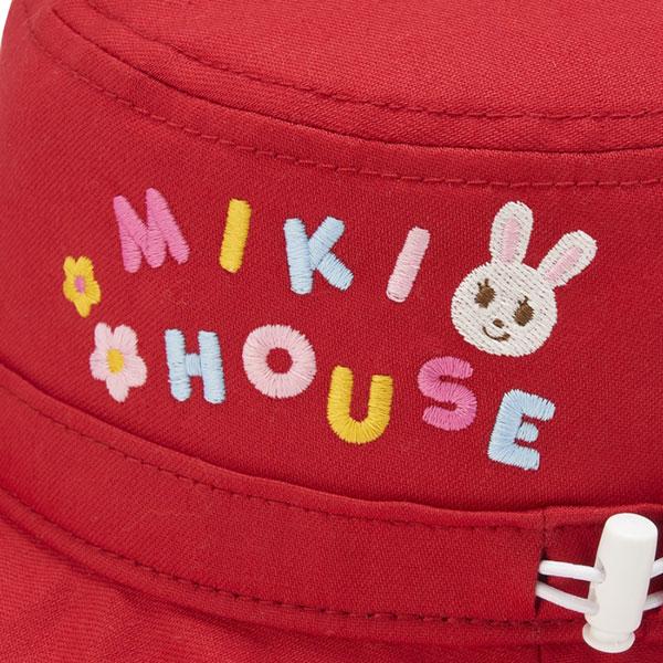 ●取り寄せ商品●ミキハウス mikihouse 日除け付き 帽子 ハット（ 46cm 48cm 50cm 52cm ）ベビー UVカットの画像