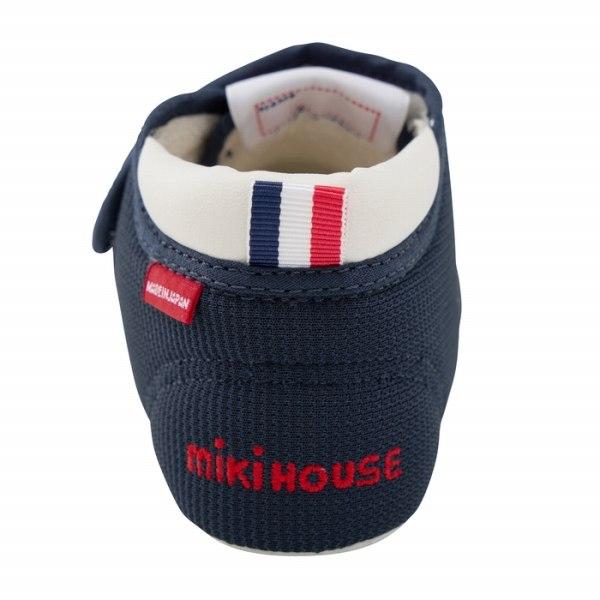 ●取り寄せ商品●ミキハウス mikihouse プレシューズ  靴  くまステッチ ( 10.5cm 11cm 11.5cm 12cm 12.5cm ) 赤ちゃんの画像
