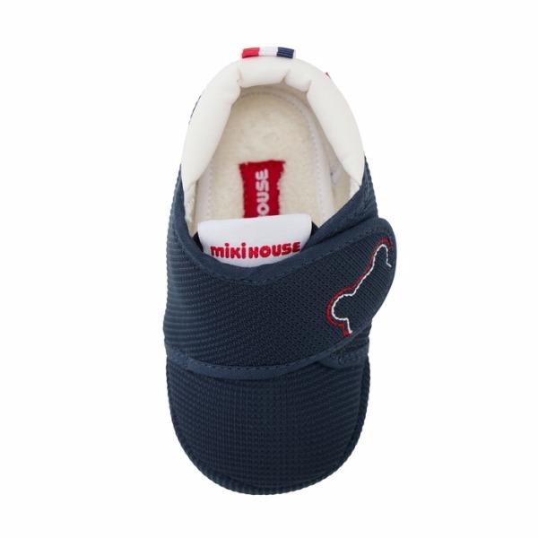 ●取り寄せ商品●ミキハウス mikihouse プレシューズ  靴  くまステッチ ( 10.5cm 11cm 11.5cm 12cm 12.5cm ) 赤ちゃんの画像