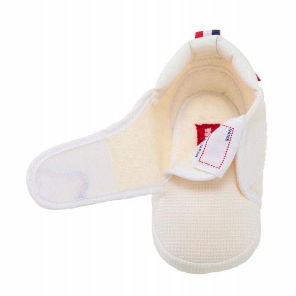 ●取り寄せ商品●ミキハウス mikihouse プレシューズ  靴  くまステッチ ( 10.5cm 11cm 11.5cm 12cm 12.5cm ) 赤ちゃんの画像