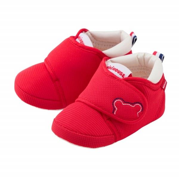 ●取り寄せ商品●ミキハウス mikihouse プレシューズ  靴  くまステッチ ( 10.5cm 11cm 11.5cm 12cm 12.5cm ) 赤ちゃんの画像