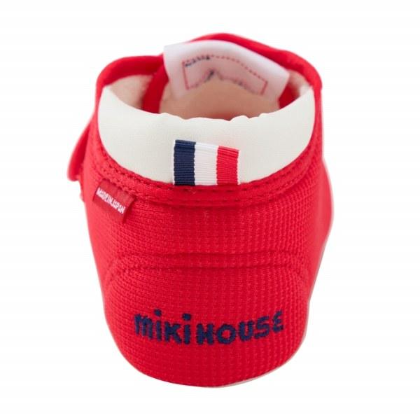 ●取り寄せ商品●ミキハウス mikihouse プレシューズ  靴  くまステッチ ( 10.5cm 11cm 11.5cm 12cm 12.5cm ) 赤ちゃんの画像