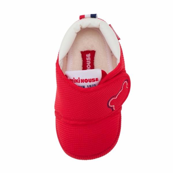 ●取り寄せ商品●ミキハウス mikihouse プレシューズ  靴  くまステッチ ( 10.5cm 11cm 11.5cm 12cm 12.5cm ) 赤ちゃんの画像