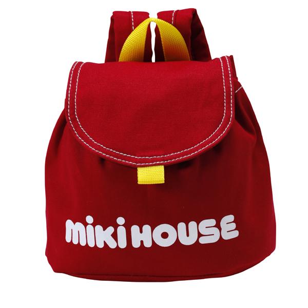 ●再入荷●30%OFFセール●ミキハウス　mikihouse　ロゴ　ベビーリュック　子ども服　プレゼント　出産祝い　お出かけ　アウトレットの画像