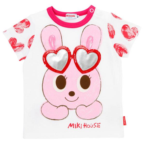 新品未使用　ミキハウス　うさこ半袖Tシャツ　 サングラス MIKI HOUSE ○40％OFFセール○ミキハウス mikihouse プッチー