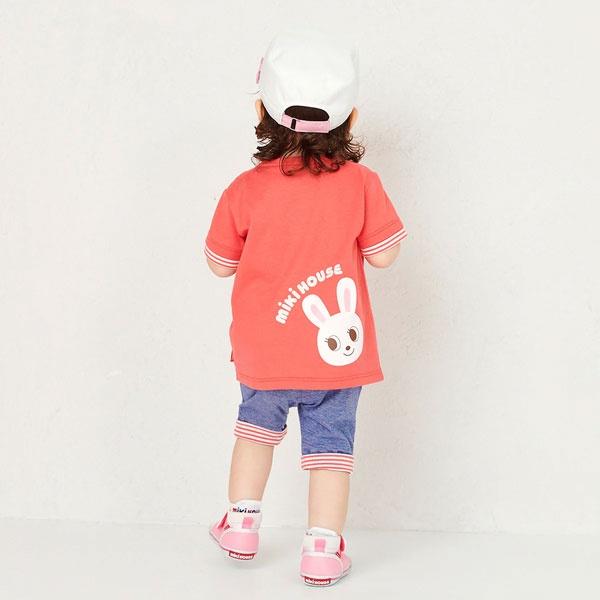 ●取り寄せ商品●ミキハウス mikihouse うさことリボン キャップ 帽子 ( 48cm 50cm 52cm ) 女の子 １歳 ２歳 ３歳 ４歳 サイズ調整可能 UVカットの画像