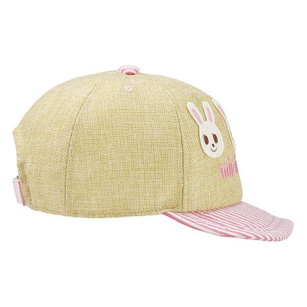 ●取り寄せ商品●ミキハウス mikihouse プッチ― うさこ 麦わら風 キャップ 帽子 ( 48cm 50cm 52cm )  男の子 女の子 １歳 ２歳 ３歳 ４歳 UVカット 可愛いの画像