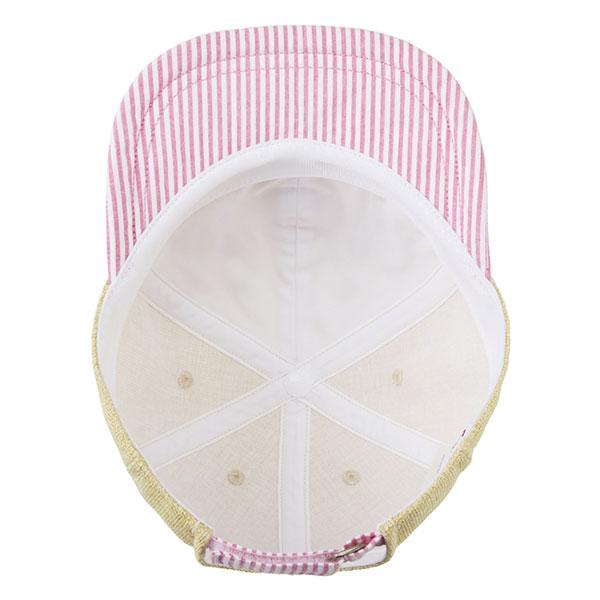 ●取り寄せ商品●ミキハウス mikihouse プッチ― うさこ 麦わら風 キャップ 帽子 ( 48cm 50cm 52cm )  男の子 女の子 １歳 ２歳 ３歳 ４歳 UVカット 可愛いの画像