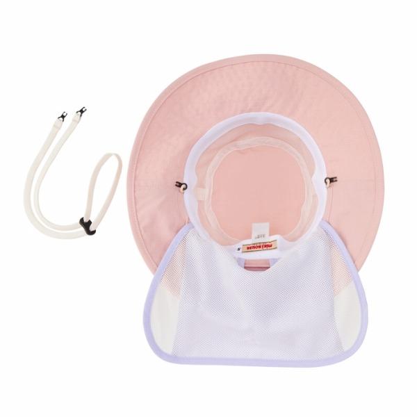 ●取り寄せ商品●ミキハウス　mikihouse　ミキハウスロゴ　日除け付き　ハット 帽子 ( 48cm 50cm 52cm 54cm ) 女の子 男の子 UVカット_11