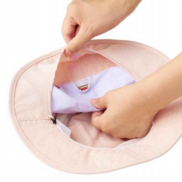 ●取り寄せ商品●ミキハウス　mikihouse　ミキハウスロゴ　日除け付き　ハット 帽子 ( 48cm 50cm 52cm 54cm ) 女の子 男の子 UVカット_12