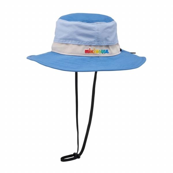 ●取り寄せ商品●ミキハウス　mikihouse　ミキハウスロゴ　日除け付き　ハット 帽子 ( 48cm 50cm 52cm 54cm ) 女の子 男の子 UVカット_14