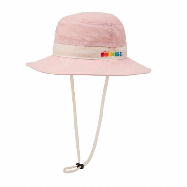 ●取り寄せ商品●ミキハウス　mikihouse　ミキハウスロゴ　日除け付き　ハット 帽子 ( 48cm 50cm 52cm 54cm ) 女の子 男の子 UVカット_8