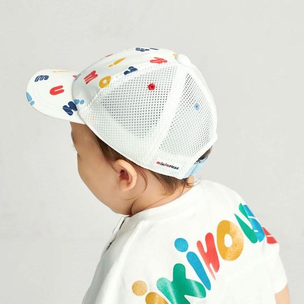 ●取り寄せ商品●ミキハウス mikihouse カラフル キャップ 帽子  ( 48cm 50cm 52cm 54cm )  男の子 女の子 UVカット 放射冷却素材の画像