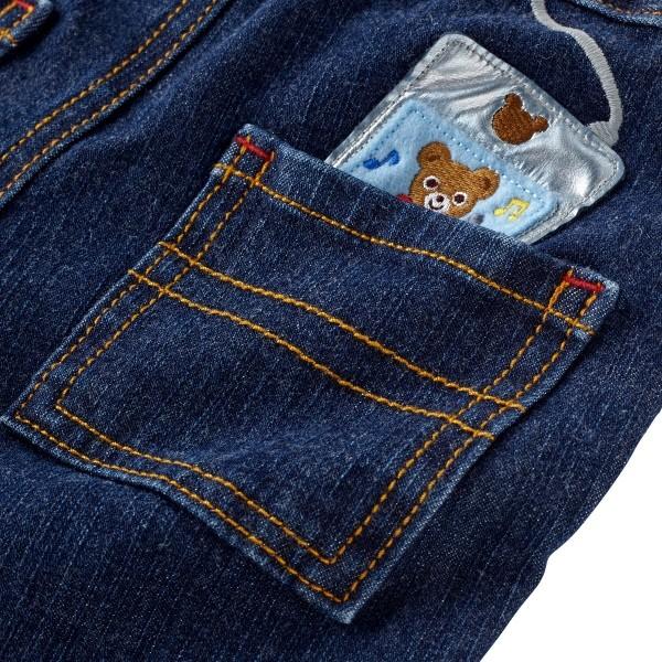 新品❣️ ミキハウス　MUSIC豪華モチーフ付きストレッチデニムパンツ　１１０㎝ 新品❣️ ミキハウス MUSIC豪華モチーフ付きストレッチデニム