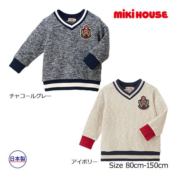 ミキハウス正規販売店/ミキハウス mikihouse トレーナー セーター ロゴ  