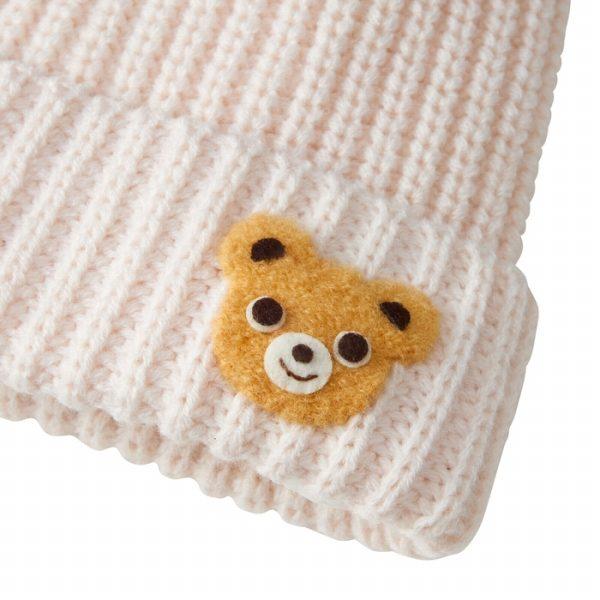 ●取り寄せ商品●ミキハウス mikihouse ニットフード ニット帽 帽子 ( 46cm 52cm ) 子ども用 男の子 女の子の画像
