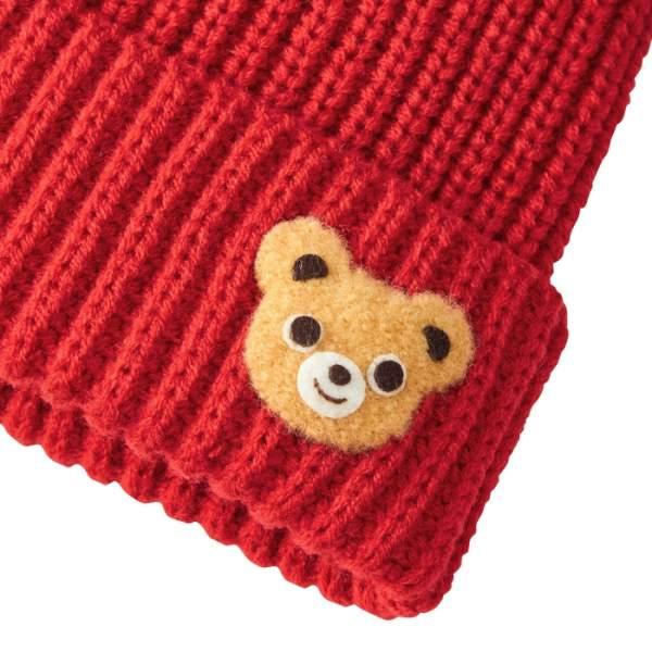 ●取り寄せ商品●ミキハウス mikihouse ニットフード ニット帽 帽子 ( 46cm 52cm ) 子ども用 男の子 女の子の画像