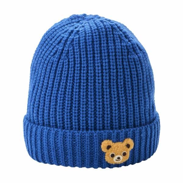 ●取り寄せ商品●ミキハウス mikihouse ニットフード ニット帽 帽子 ( 46cm 52cm ) 子ども用 男の子 女の子の画像