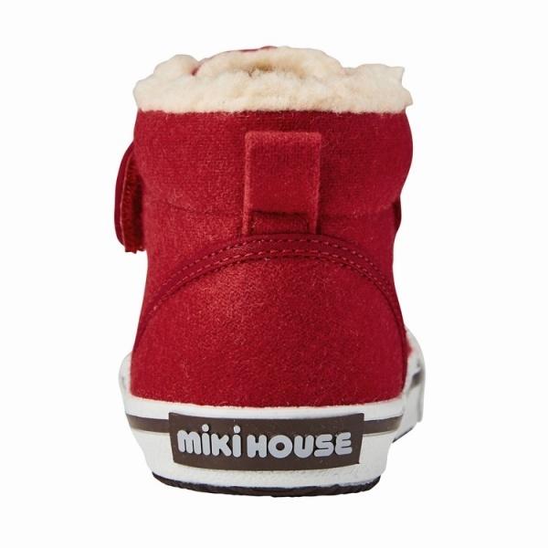 値下げ特別価格 ミキハウス正規販売店/ミキハウス　mikihouse　ボア付きセカンドベビーシューズ（13.5cm・14cm・14.5cm）