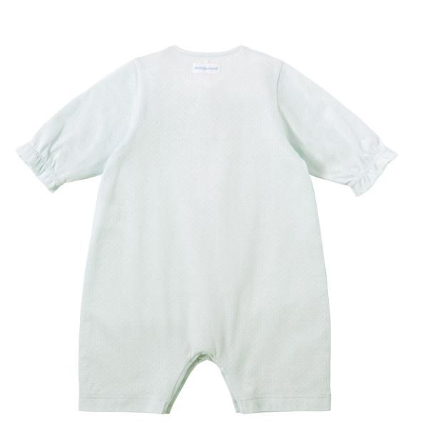●取り寄せ商品●ミキハウス ベビー mikihouse　夏のご退院にもおすすめ　衿つき ふんわり清楚なプレオール（50cm-60cm)の画像