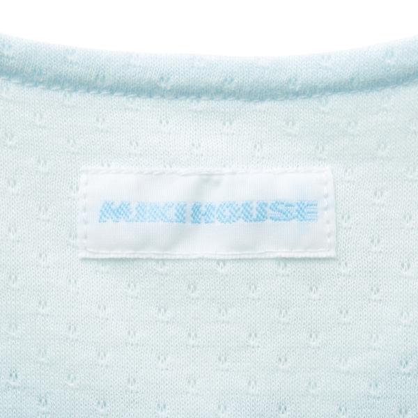 ●取り寄せ商品●ミキハウス ベビー mikihouse　夏のご退院にもおすすめ　衿つき ふんわり清楚なプレオール（50cm-60cm)の画像