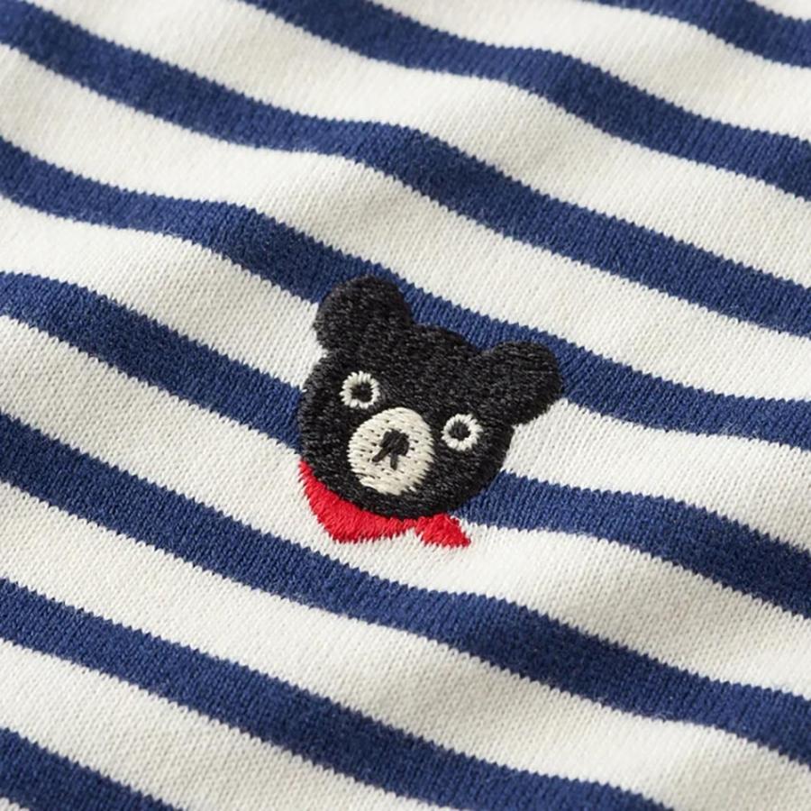 ● 取り寄せ商品●ミキハウス ダブルビー mikihouse ボーダーワンピース ( 80 90 100 110 120 130 ) 子ども服 キッズ 女の子の画像